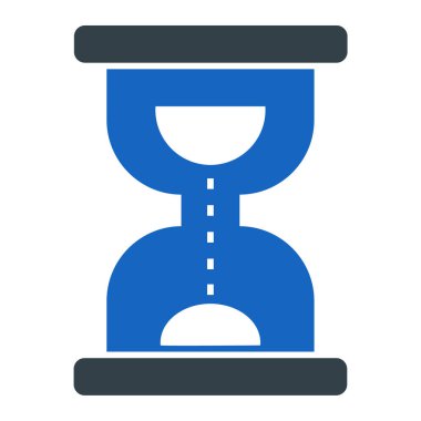 Kum saati. Web simgesi basit tasarım