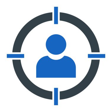 Hedef. Web simgesi basit illüstrasyon