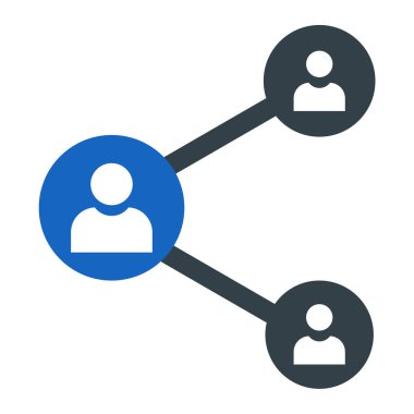 sosyal ağ simge vektör çizim