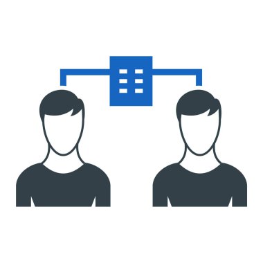 İş ve finans simgesinin vektör illüstrasyonu