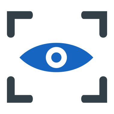 Göz. Web simgesi basit illüstrasyon