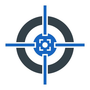 hedef simge vektör illüstrasyonu