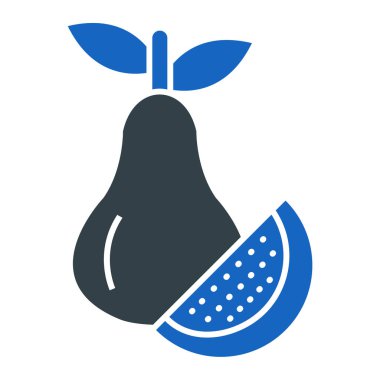 meyve ve sebze ikonu. vektör illüstrasyonu