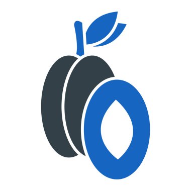 meyve ve sebze ikonu. vektör illüstrasyonu