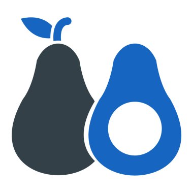 meyve ve sebze ikonu. vektör illüstrasyonu