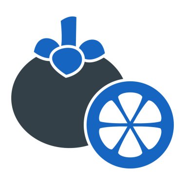 meyve ve sebze ikonu. vektör illüstrasyonu