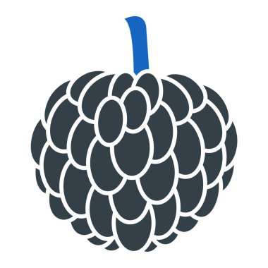 meyve ve sebze ikonu. vektör illüstrasyonu