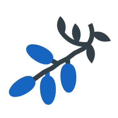 meyve ve sebze ikonu. vektör illüstrasyonu