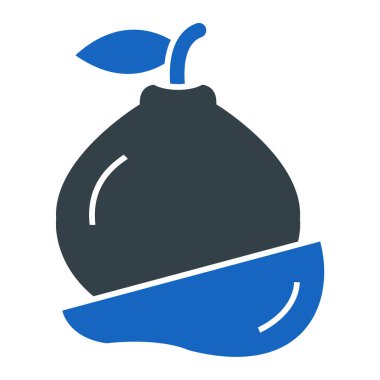 meyve ve sebze ikonu. vektör illüstrasyonu