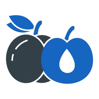meyve ve sebze ikonu. vektör illüstrasyonu