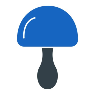 Mantar. Web simgesi basit illüstrasyon