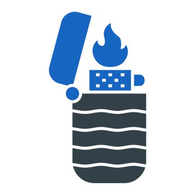 Yangın söndürme ikonu vektörü. Gaz sobası tabelası. izole edilmiş sınır sembolü çizimi