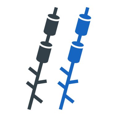 Yiyecek ve içecek ikonunun vektör illüstrasyonu