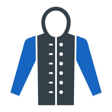 Ceket. Web simgesi basit illüstrasyon