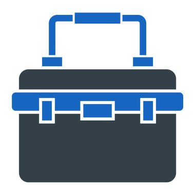 Alet çantası. Web simgesi basit illüstrasyon