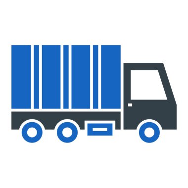 Kamyon. Web simgesi basit illüstrasyon