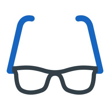 Gözlük. Web simgesi basit illüstrasyon