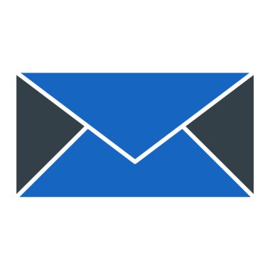 Zarf simgesi vektörü web ve mobil uygulama tasarımınız için beyaz arkaplanda izole edildi, posta logosu kavramı