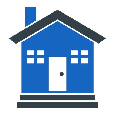 Ev. Web simgesi basit illüstrasyon