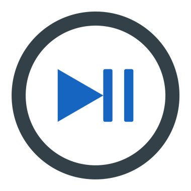 İlerleyin. Web simgesi basit tasarım