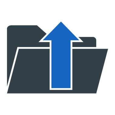 klasör simgesi. Web için basit belge vektör simgeleri çizimi