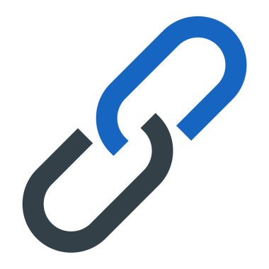 Bağlantı. Web simgesi basit illüstrasyon