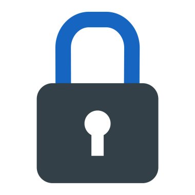 Asma kilit simgesi. Web tasarımı