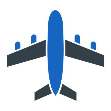 Uçak. Web simgesi basit tasarım