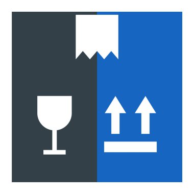 Kutu. Web simgesi basit illüstrasyon