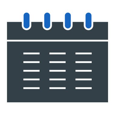 Takvim simgesi vektör illüstrasyonu