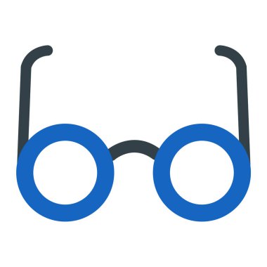 Gözlük. Web simgesi basit illüstrasyon