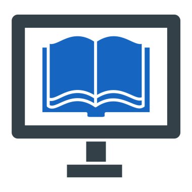 Kitap. Web simgesi basit illüstrasyon