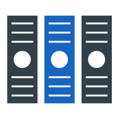 veritabanı. Web simgesi basit illüstrasyon