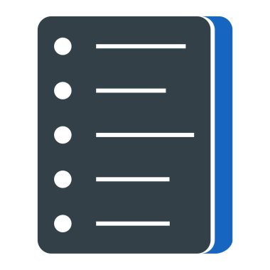 Kontrol listesi. Web simgesi basit illüstrasyon