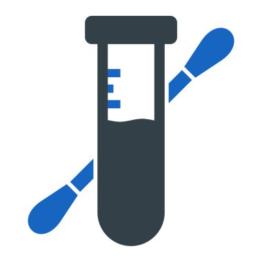 test tübü ikon vektör çizimi
