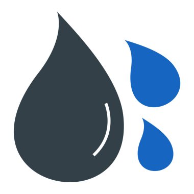 Damlalar. Web simgesi vektör illüstrasyonu