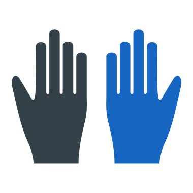 Eldiven ikonu. vektör illüstrasyonu