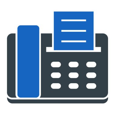 faks simgesi vektör illüstrasyonu