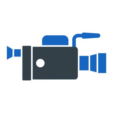 Kamera simgesi. Web için cctv vektör simgelerinin basit illüstrasyonu