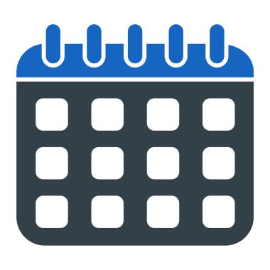 Takvim simgesi vektör illüstrasyonu