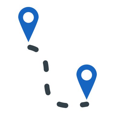 konum simgesi, vektör çizimi