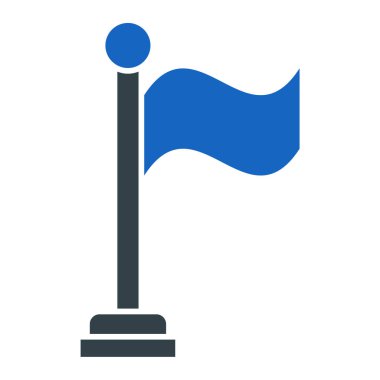 Bayrak. Web simgesi basit tasarım