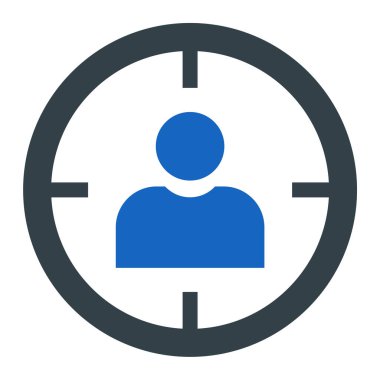 Hedef. Web simgesi basit illüstrasyon