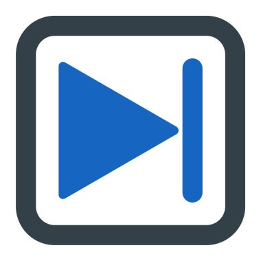 Oynayın. Web simgesi basit illüstrasyon