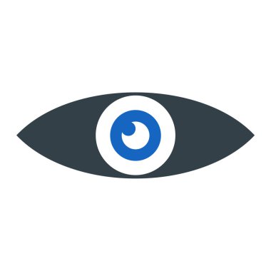 Göz simgesi vektör illüstrasyonu