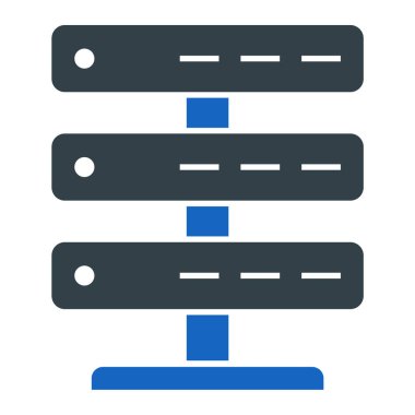 Sunucu. Web simgesi basit illüstrasyon