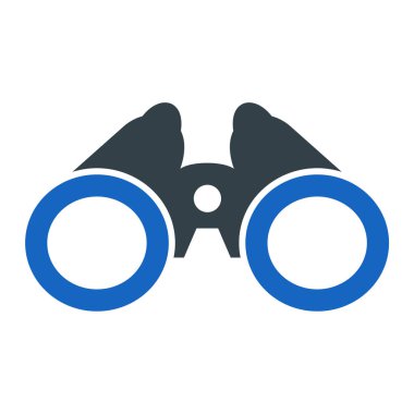 Dürbün. Web simgesi basit tasarım