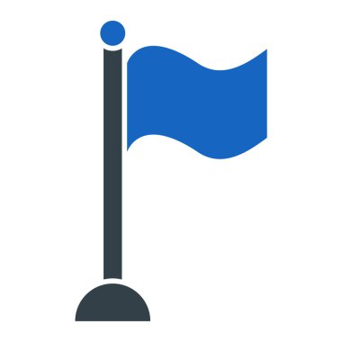 bayrak ikonu vektör illüstrasyonu