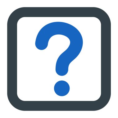 Soru işareti. Web simgesi