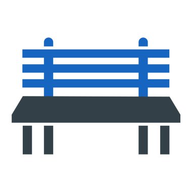 Yedek kulübesi Web simgesi basit illüstrasyon